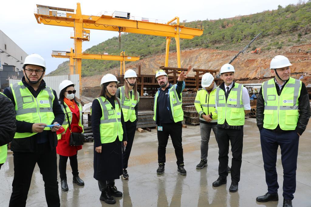 A university lecturer visited the construction site of a nuclear power  plant in Turkey